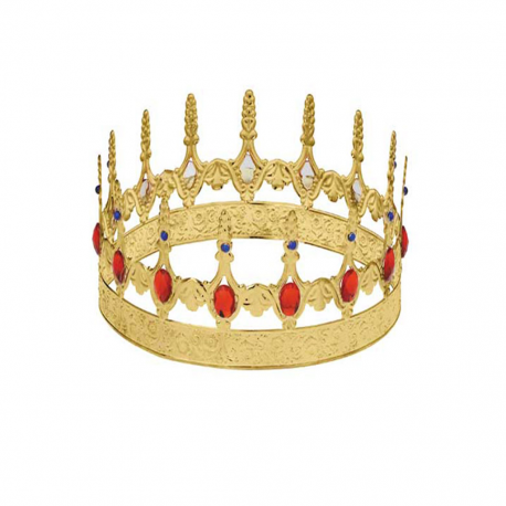 Corona Rey Metalizada Tienda de disfraces online - Mercadisfraces