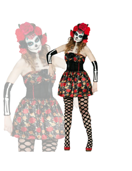 Disfraz de Catrina Mexicana para Mujer Tienda de disfraces online - Mercadisfraces