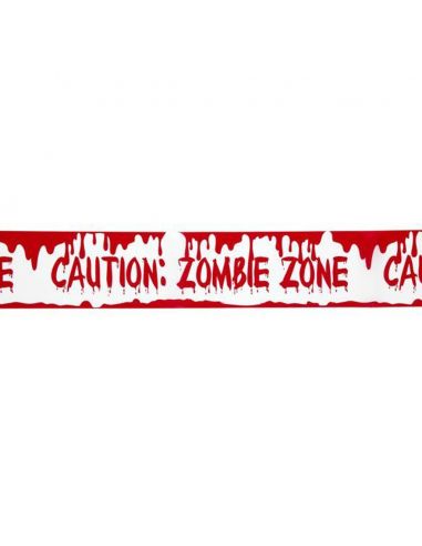 Cinta Balizamiento "Zona Zombie" Precaución Tienda de disfraces online - Mercadisfraces