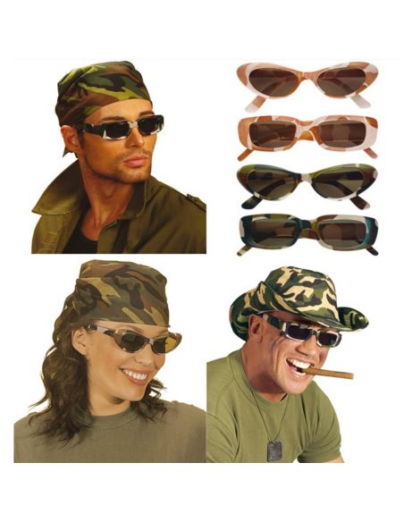 Gafas de Camuflaje Tienda de disfraces online - Mercadisfraces