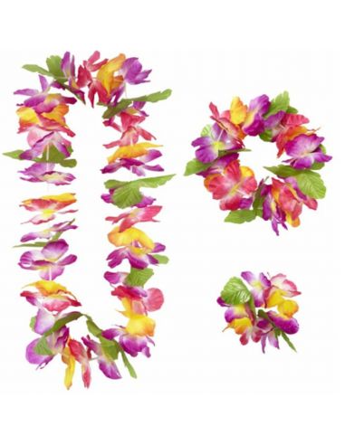 Set Hawaiano de Flores de Lujo Tienda de disfraces online - venta disfraces