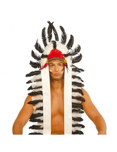 Penacho plumas indio 116 cm Tienda de disfraces online - Mercadisfraces