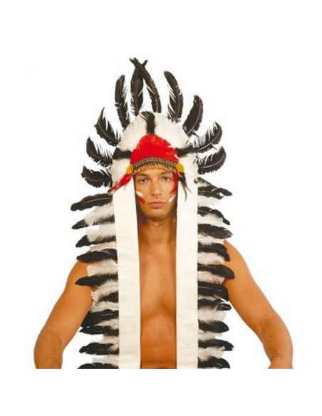Penacho plumas indio 116 cm Tienda de disfraces online - Mercadisfraces