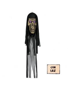 Calavera colgante con luz 150 cm Tienda de disfraces online - Mercadisfraces