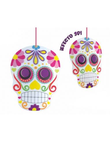 Deco 3D Calavera dia de los muertos Tienda de disfraces online - Mercadisfraces