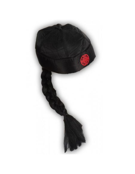 Sombrero de Chino con Trenza Tienda de disfraces online - Mercadisfraces