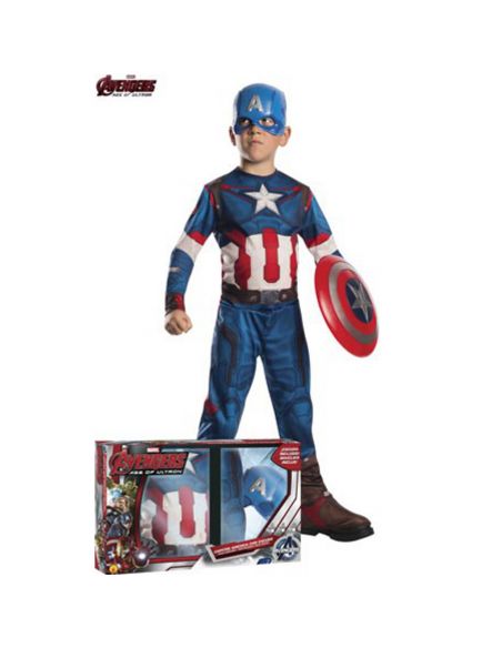 Disfraz Capitán América con Escudo Tienda de disfraces online - Mercadisfraces Disfraz Capitán América con Escudo Tienda de disfraces online - Mercadisfraces