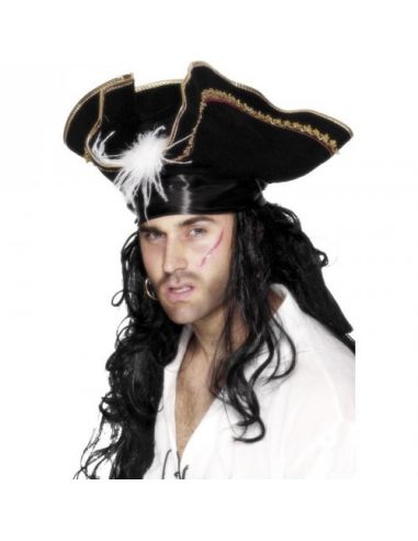Sombrero de Comandante pirata Tienda de disfraces online - Mercadisfraces