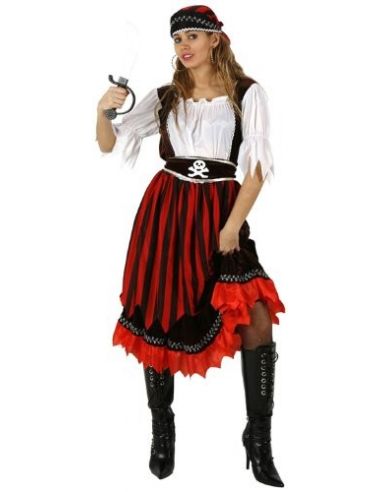 Disfraz de Pirata Rayas Mujer Tienda de disfraces online - Mercadisfraces
