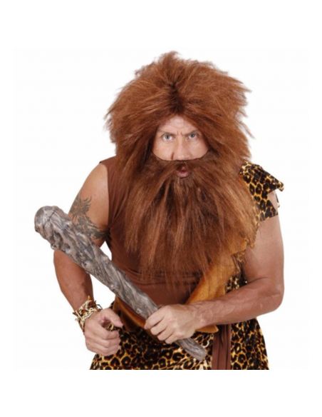 Peluca y barba de pirata o primitivo Tienda de disfraces online - Mercadisfraces