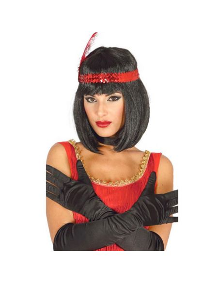 Peluca Egipcia con Flequillo Negra Tienda de disfraces online - venta disfraces