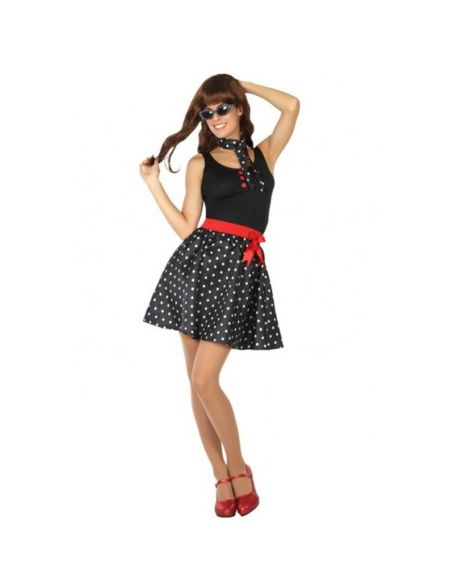 Vestido años 50 negro para Chica Tienda de disfraces online - Mercadisfraces Vestido años 50 negro para Chica Tienda de disfraces online - Mercadisfraces