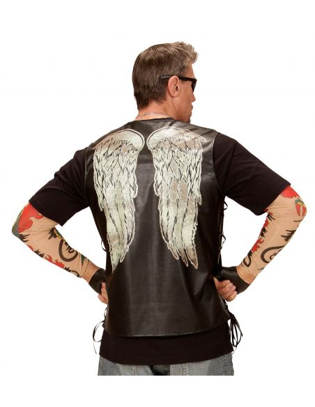 Chaleco Motero en similpiel Tienda de disfraces online - Mercadisfraces