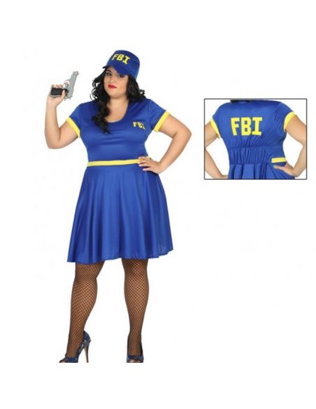 Disfraz Policía del FBI para chica tallas grandes Tienda de disfraces online - Mercadisfraces