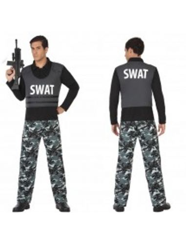 Disfraz Policía Swat para hombre Tienda de disfraces online - Mercadisfraces