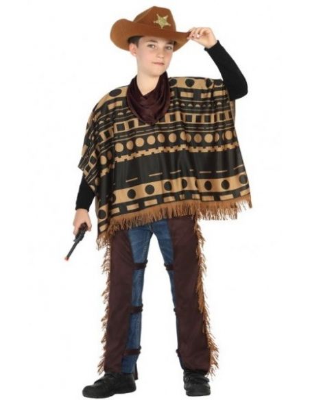 Disfraz Vaquero con Poncho para niño Tienda de disfraces online - Mercadisfraces