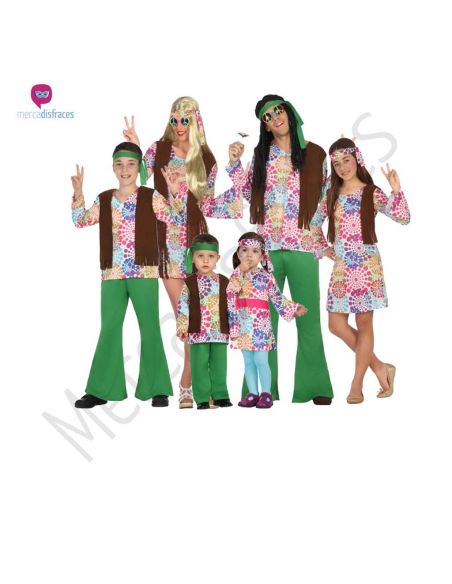 Disfraz Hippie psicodélico para niño Tienda de disfraces online - Mercadisfraces
