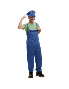 Disfraz Super Plumber Verde Tienda de disfraces online - Mercadisfraces