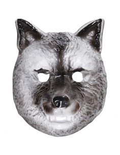 Máscara de Lobo de plástico Tienda de disfraces online - Mercadisfraces