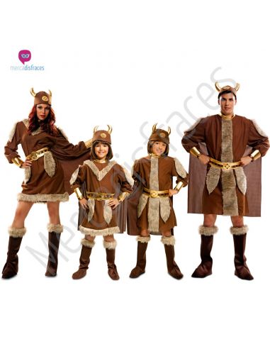 Disfraces de vikingos para niños y adultos