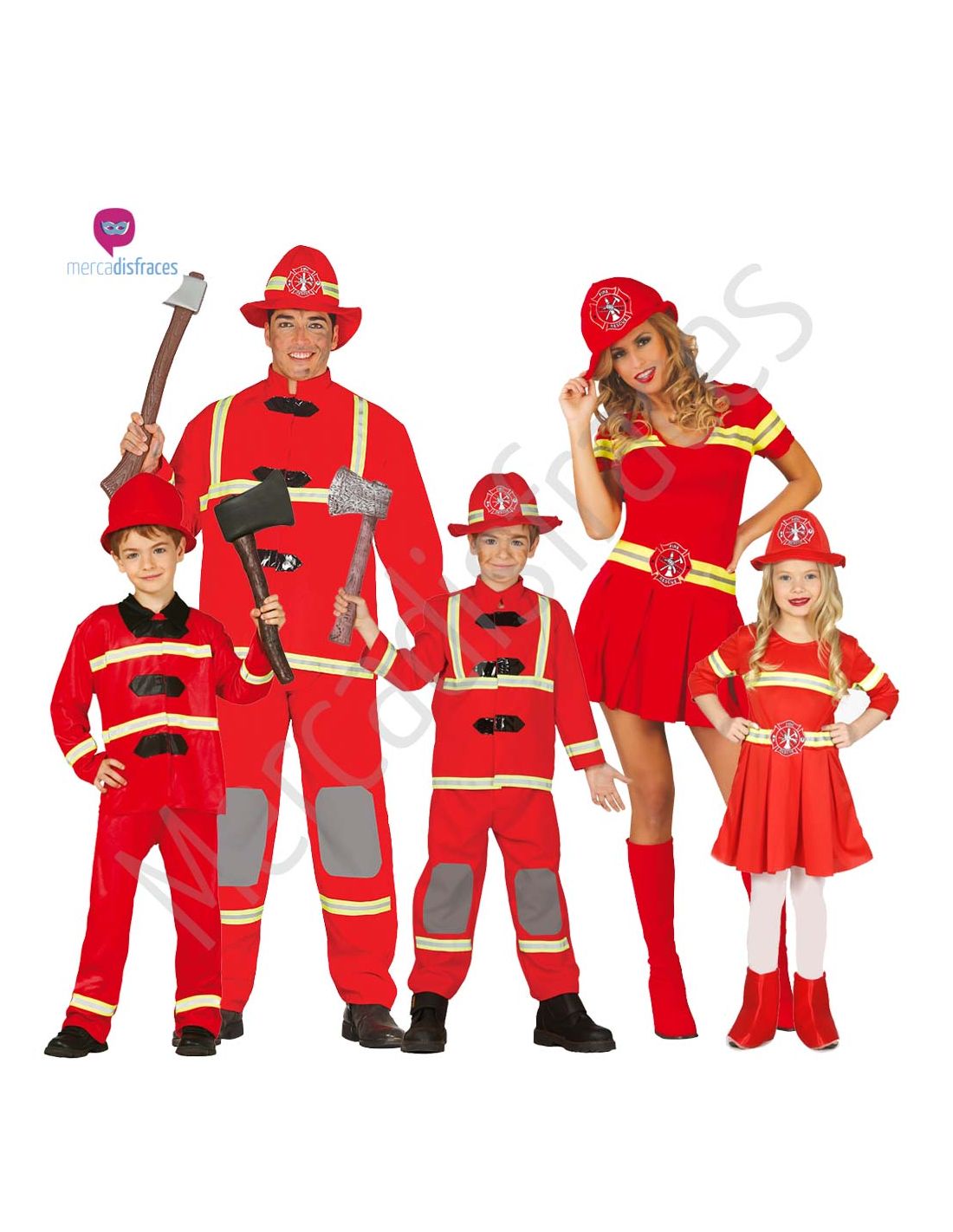 Disfraces de bomberos para niños y adultos