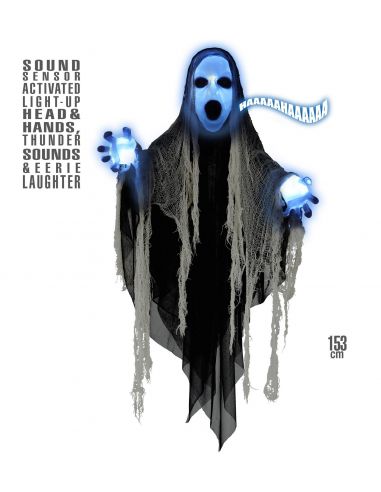 Sinister Reaper con cabeza y manos luminosa Tienda de disfraces online - Mercadisfraces