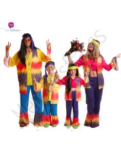 Disfraces de Carnaval de Hippies para grupos Tienda de disfraces online - Mercadisfraces