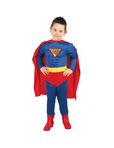 Disfraz de súper héroe musculoso para niño Tienda de disfraces online - Mercadisfraces