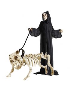 Esqueleto de Perro con correa Tienda de disfraces online - Mercadisfraces 2