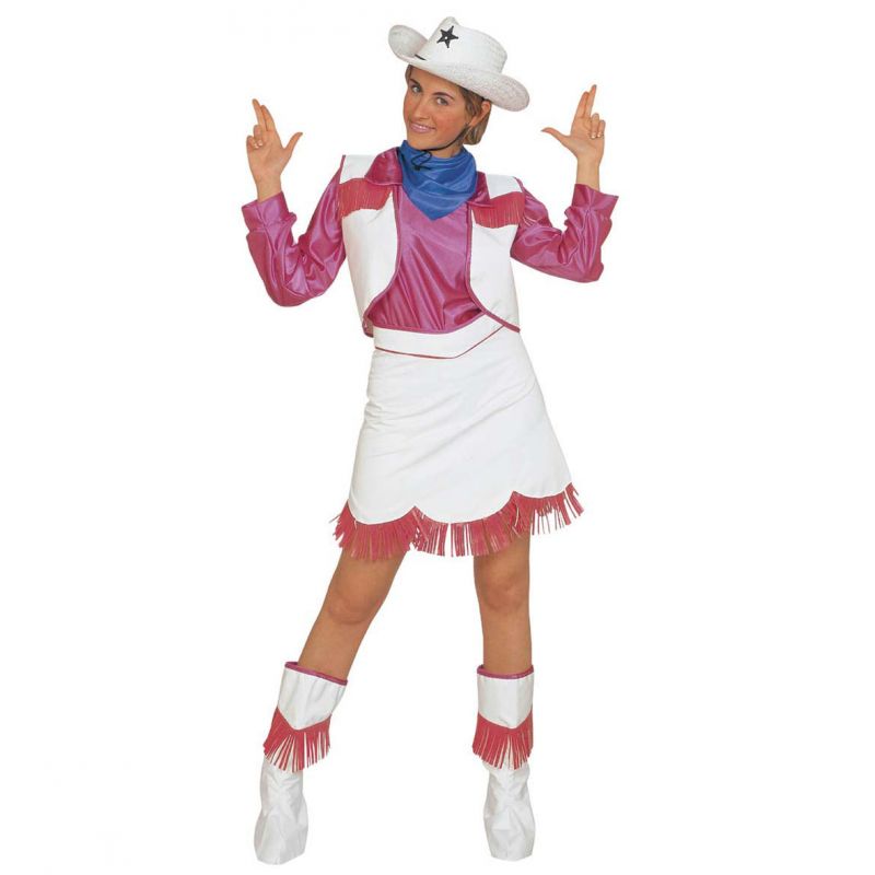 disfraz cowboy rosa