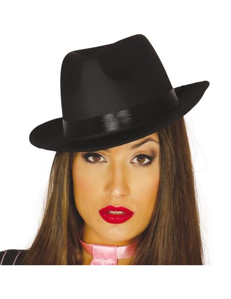 Sombrero Gangster Negro Alta Calidad Tienda de disfraces online - Mercadisfraces Sombrero Gangster Negro Alta Calidad Tienda de disfraces online - Mercadisfraces