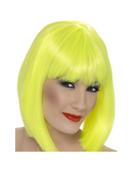 Peluca Media Melena con Flequillo Amarillo Tienda de disfraces online - Mercadisfraces Peluca Media Melena con Flequillo Amarillo Tienda de disfraces online - Mercadisfraces