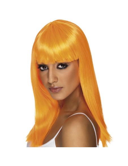 Peluca Melena con Flequillo Naranja Tienda de disfraces online - Mercadisfraces Peluca Melena con Flequillo Naranja Tienda de disfraces online - Mercadisfraces