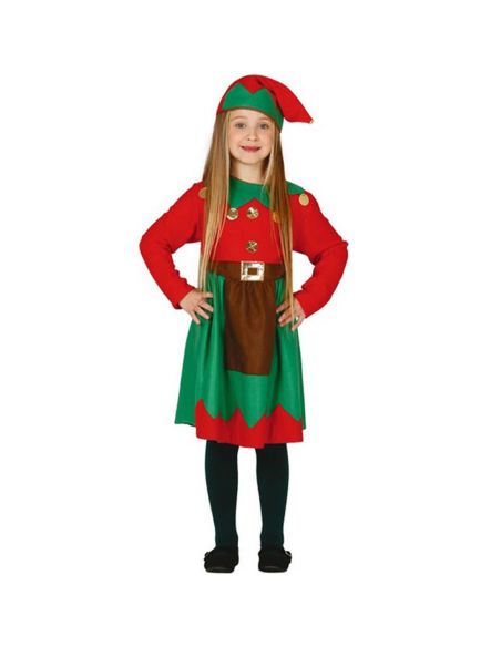 Disfraz de Elfa de Navidad Niña Tienda de disfraces online - Mercadisfraces