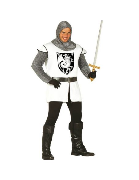 Disfraz de Guerrero Medieval Blanco Adulto Tienda de disfraces online - Mercadisfraces