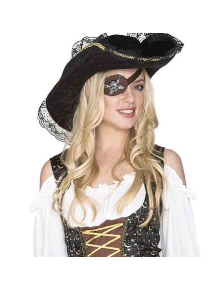 Parche Pirata Marrón con Calavera Tienda de disfraces online - Mercadisfraces Parche Pirata Marrón con Calavera Tienda de disfraces online - Mercadisfraces