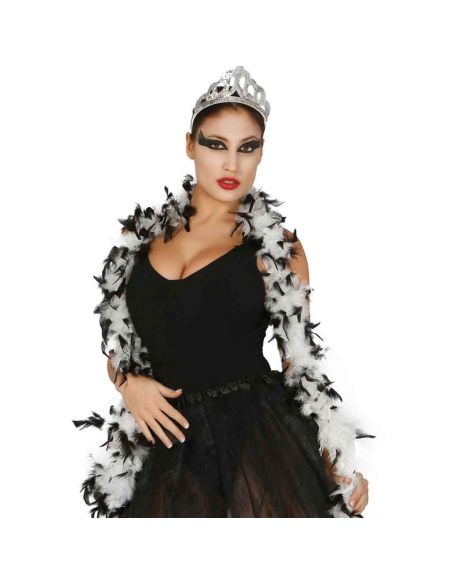 Boa Marabú bicolor blanca/negra 40gr Tienda de disfraces online - Mercadisfraces Boa Marabú bicolor blanca/negra 40gr Tienda de disfraces online - Mercadisfraces