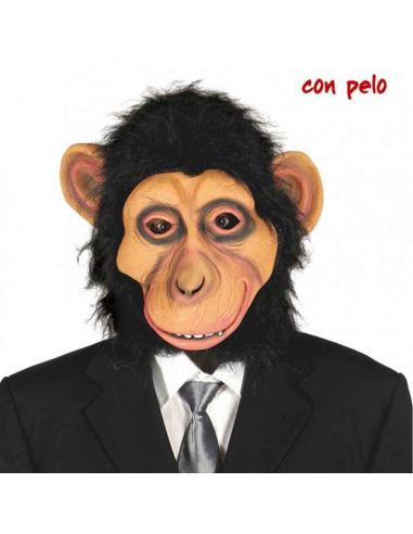 Máscara de Chimpancé con Pelo Tienda de disfraces online - Mercadisfraces