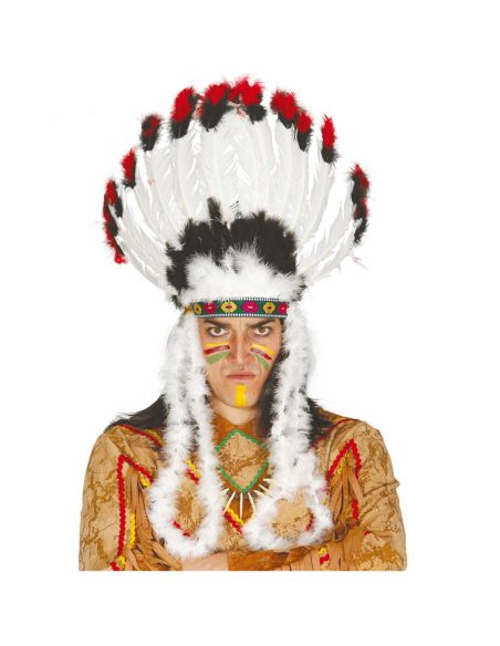 Penacho de Plumas Jefe Indio Tienda de disfraces online - Mercadisfraces Penacho de Plumas Jefe Indio Tienda de disfraces online - Mercadisfraces