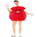 Disfraz Caramelo M&M Rojo adulto Tienda de disfraces online - venta disfraces