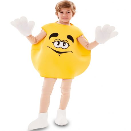 Disfraz Caramelo M&M Amarillo infantil Tienda de disfraces online - Mercadisfraces