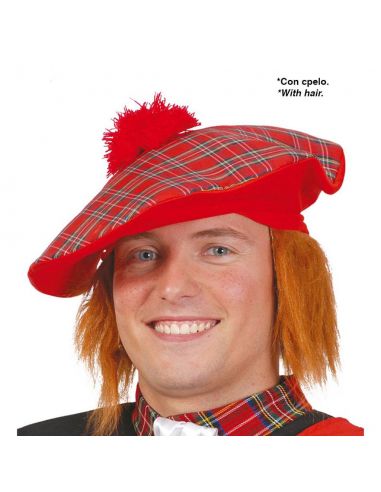 Sombrero Escoces con pelo Tienda de disfraces online - Mercadisfraces