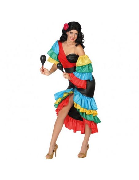 Disfraz de Rumbera adulta Tienda de disfraces online - Mercadisfraces Disfraz de Rumbera adulta Tienda de disfraces online - Mercadisfraces