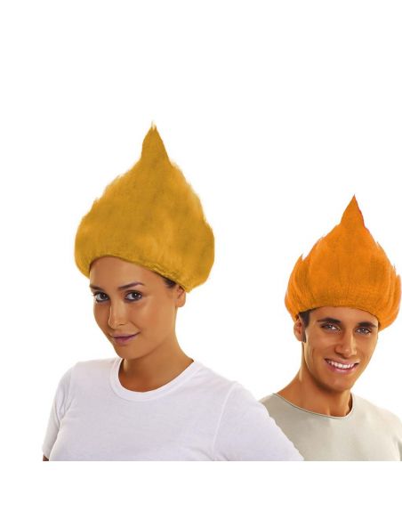 Peluca Troll Naranja Tienda de disfraces online - Mercadisfraces Peluca Troll Naranja Tienda de disfraces online - Mercadisfraces
