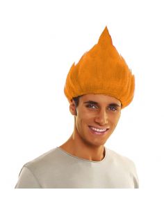Peluca Troll Naranja Tienda de disfraces online - Mercadisfraces 2