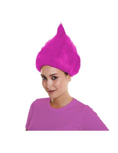Peluca Troll Rosa Tienda de disfraces online - Mercadisfraces
