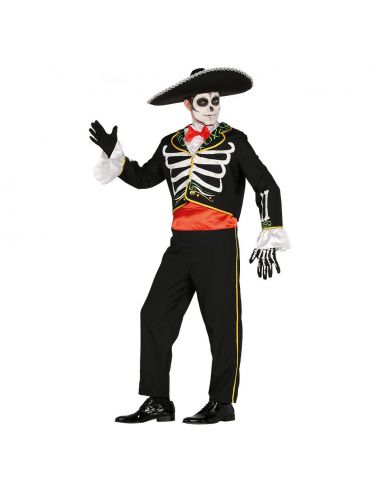 Disfraz Esqueleto Mariachi Adulto Tienda de disfraces online - Mercadisfraces