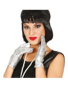 Guantes Plata adulto Tienda de disfraces online - Mercadisfraces