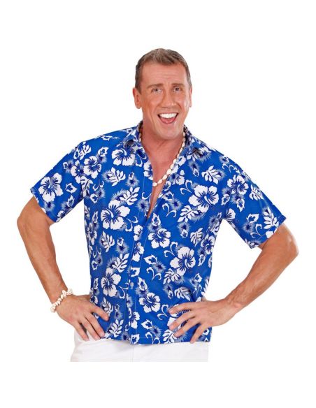 Camisa Hawaiana azul XL Tienda de disfraces online - Mercadisfraces