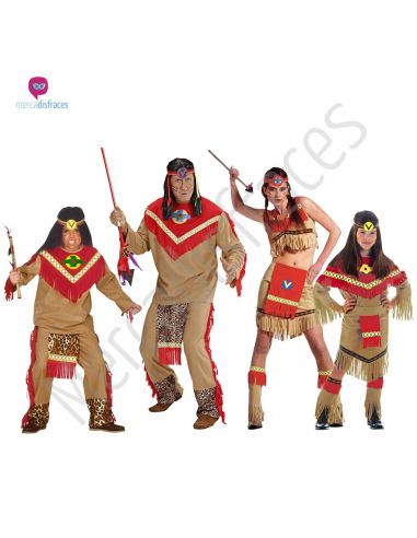 Disfraces para grupos Indios apaches Tienda de disfraces online - Mercadisfraces